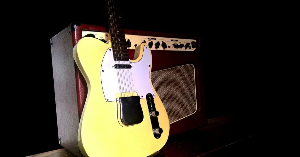 Vintage Fender Telecaster Guitar And Tube Amp